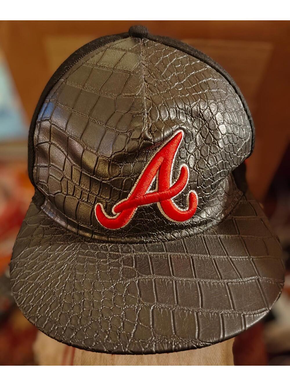 Atlanta Braves - New Era Cap/Hat - Snake Scales - Unique - Snapback - EUC